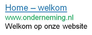 Slecht voorbeeld van een digitaal visitekaartje in Google